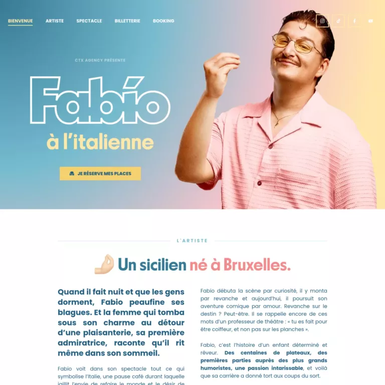 Fabio Allibrio, humoriste sur scène