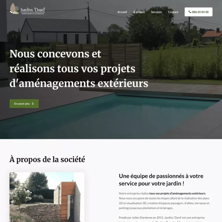 Jardins &lsquo;Dard&rsquo;, aménagements extérieurs