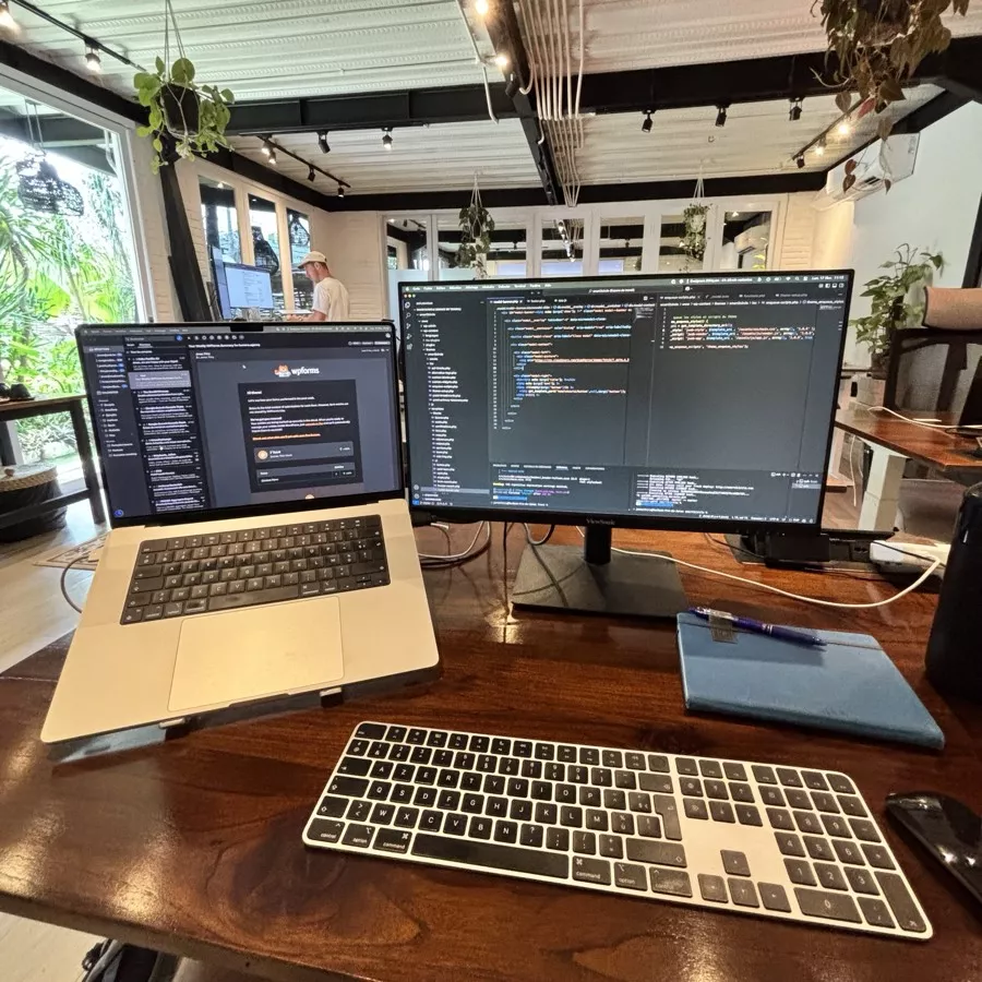 Mon poste de travail à Bali