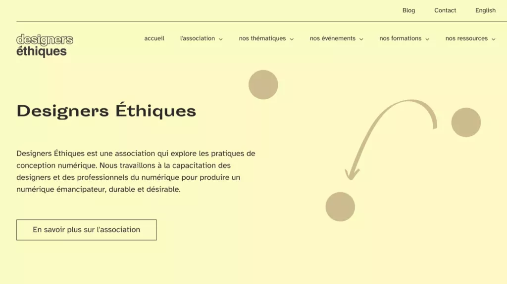 Homepage of Designers Éthiques