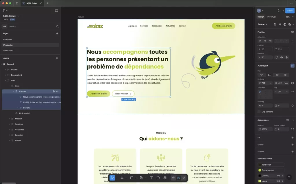 Solaix mockup in Figma